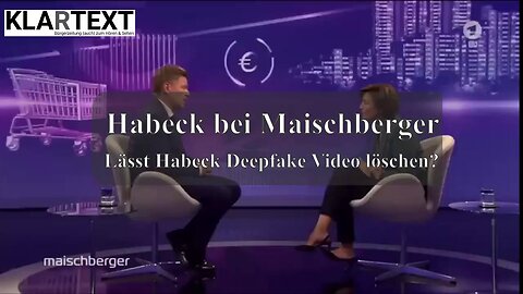 Deepfake-Habeck rastet bei Maischberger aus ;-)