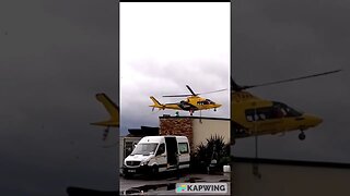 Air Ambulance arriving at the Hospital