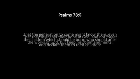 Psalms Chapter 78