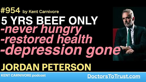 JORDAN PETERSON a | 5 years meat only: never hungry; restored health; depression gone!