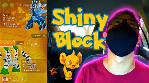 SHINY BLOCK EXISTE! SHINX A SAGA INTERMINÁVEL! TROCA SORTUDA COM REGIGIGAS! GAMEPLAY POKÉMON GO