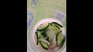 Easy Dilled Cucumber Onion Salad -Great for Camping