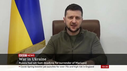 Ukraine's President Zelensky plays air raid sirens that have become familiar to every Ukrainian city