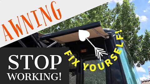 【RV Repair】RV Awning Stop Working! Fix The Awning Motor Yourself!