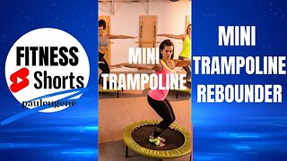 Mini Trampoline Rebounder Senior Workout #pauleugene #minitrampoline #seniorfitness
