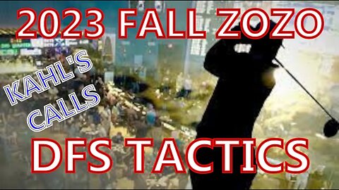 2023 FedEx Fall Zozo DFS Tactics