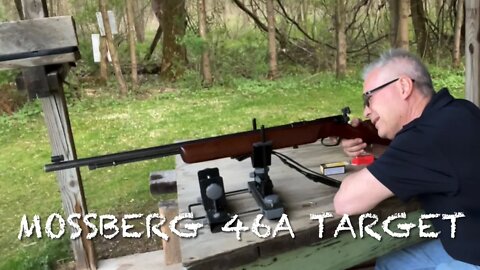 Mossberg no. 46a target. Plinking at the range fine old beauty!