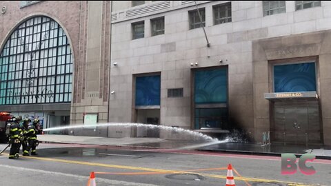 Tiffany’s flagship store in Manhattan was ablaze following electrical fire