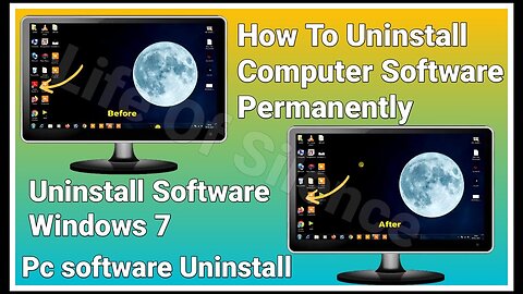 How To Uninstall Computer Software Permanently | Remove Software | Uninstall Software From Windows 7