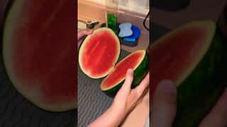 Cutting Open a Fresh Watermelon 🍉