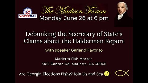 Debunking the GA SOS's Claim About the Halderman Report - June 26, 2023