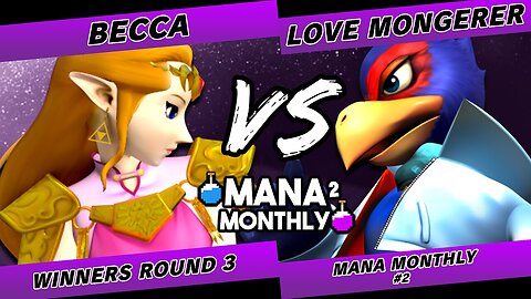 Mana Monthly 2 - Becca (Zelda) vs Love Mongerer (Falco) Smash Melee Tournament