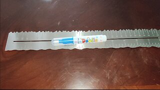 2 Piece Metal Paper Tearing Ruler with Water Pen