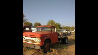 1959 Ford F600 tune up and window fix