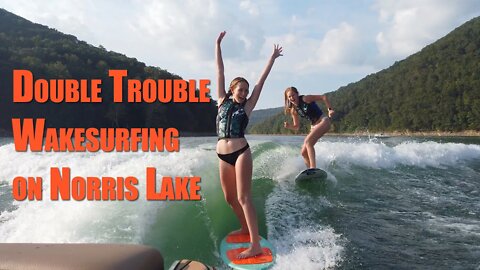 2019 Supra SE 550 Wakesurf: Double Trouble Wakesurfing on Norris Lake - 4K