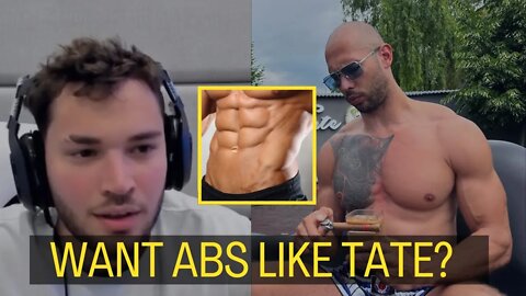 @Adin Ross Asks Andrew Tate "How Do I Get Get 6 Pack Abs FAST?"