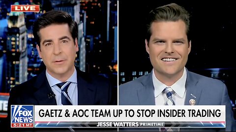 Matt Gaetz TEAMS UP With AOC To Ban Congressional Stock Trading!