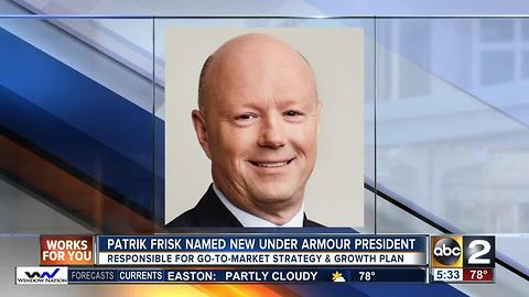 Under Armour names Patrik Frisk as new president