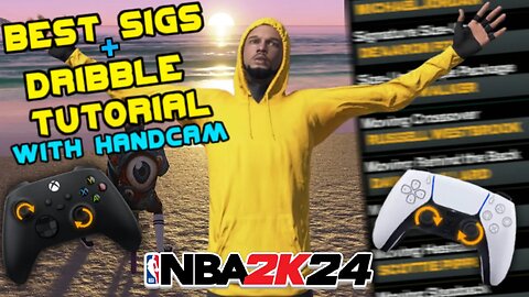 THESE BROKEN DRIBBLE SIGS WILL MAKE YOU UNGUARDABLE IN NBA2K24! #1 BASIC DRIBBLE TUTORIAL W HANDCAM!