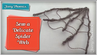 How to sew a spiderweb