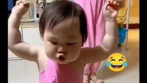 Cute baby dance so funny 😂😂