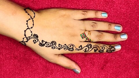 lovely henna design _ short henna design _ henna designs