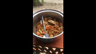 Farofa de siri com camarão 🍤🤌🏻