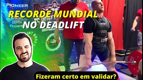 NOVO RECORDE MUNDIAL NO DEADLIFT - 465kg RAW