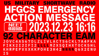 US Military Radio | 92 character long Emergency Action Message! | Dec 23 2023