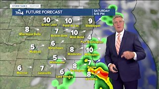 Humidity continues Saturday with chance for afternoon showers