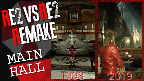 RE2 vs RE2 Remake: Main Hall