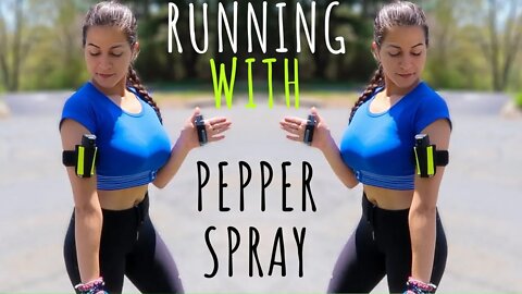 RUNNING WITH PEPPER SPRAY | How and why to carry pepper spray when you're out for a run or walk