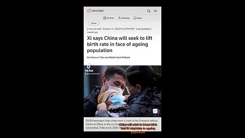 The Chinese government is planning to enact policies to boost the birth rate. THREE CHILD POLICY