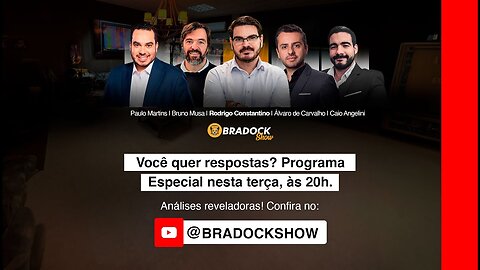 Bradock Show: 09/05/23 - Rodrigo Constantino, Paulo Martins e Fernando Holiday.