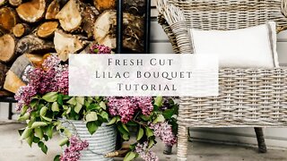Fresh Cut Lilac Bouquet Tutorial