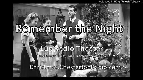 Remember the Night - Christmas Romantic Comedy - Lux Radio Theater