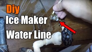 How To Install Waterline to Refrigerator | DIY | THE HANDYMAN