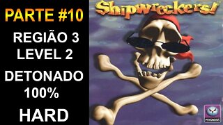 [PS1] - Shipwreckers! - [Parte 10 - Região 3 - Level 2 - HARD] - Detonado 100% - [PT-BR] - [HD]