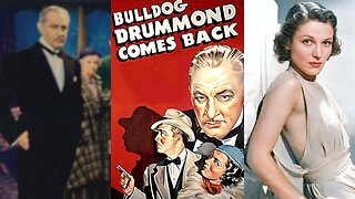 BULLDOG DRUMMOND COMES BACK (1937) John Barrymore & Louise Campbell | Adventure, Crime, Drama | B&W