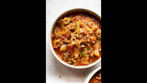 Cabbage Roll Soup Recipe Video