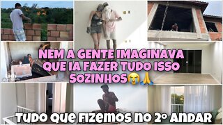 NÃO FOI FÁCIL MAS CONSEGUIMOS🙏 RESUMÃO DE TODA A OBRA DOS QUARTOS | GRATIDÃO🧡 @Robson Santos