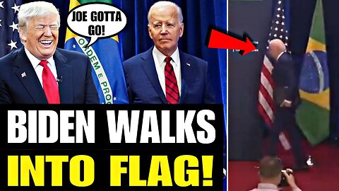 BIDEN KICKS OVER BRAZILIAN FLAG, SLIPS INTO COMA, IGNORES PRESIDENT OF BRAZIL | VISIBLY ENRAGED 🇧🇷