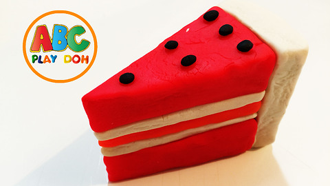 How To Make Watermelon Orange Cream Play Doh Cake | Play Doh ABC