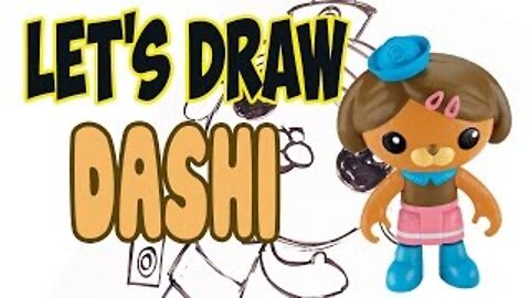 Drawing Dashi from The Octonauts! (Basic shapes and lines)