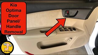 Kia Optima Door Handle and Panel Removal