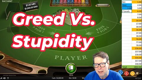 Baccarat Greed VS. Stupidity || NO BS Addition #baccarat #casino #howto