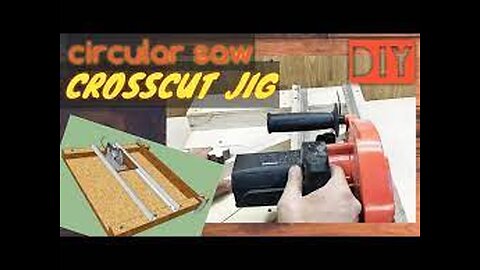 HOW TO MAKE CROSSCUT JIG CROSS CUT CIRCULAR SAW DIY DO IT YOURSELF