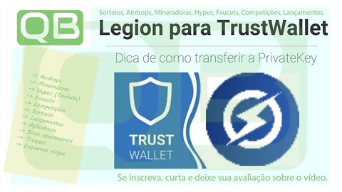 Dica - Legion Network - Extrair privateKey para Trust Wallet - até 24/04/2022