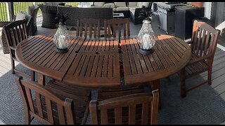 Refinishing Teak Table Set