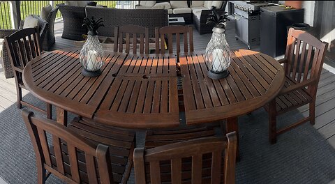 Refinishing Teak Table Set